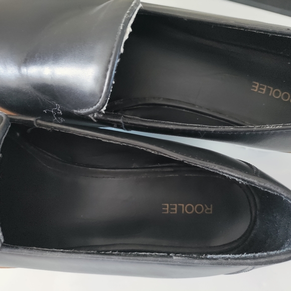 Roolee platform wedges loafers leather  shoes - Picture 8 of 9